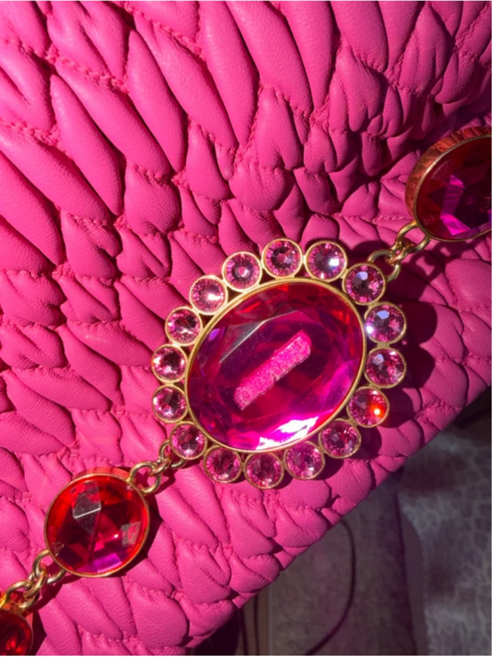 Miu Miu nappa crystal